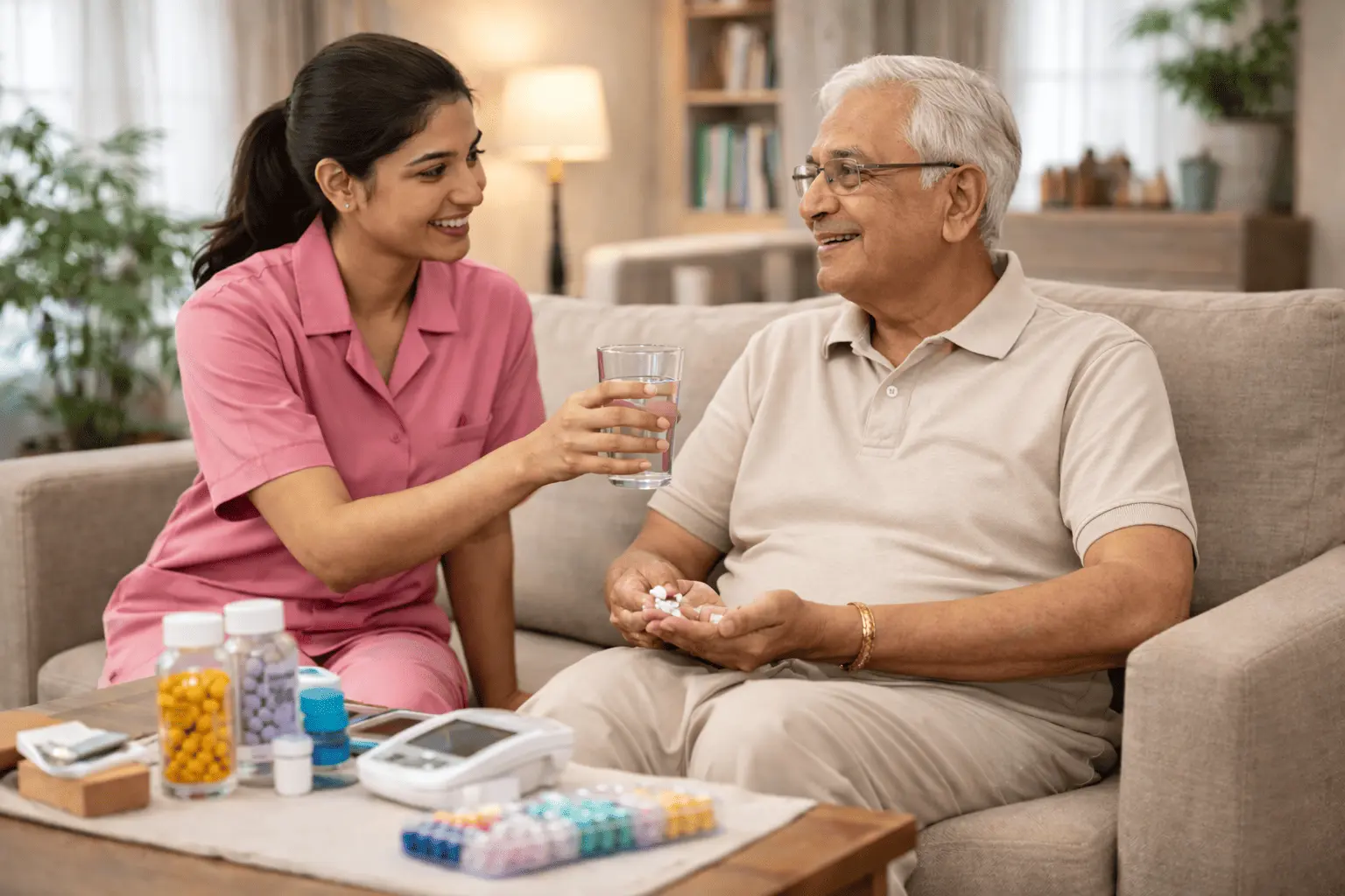 Caretaker for Patient at Home in HSR Layout