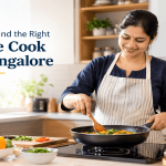 Home cook preparing fresh meals in a Bangalore kitchen